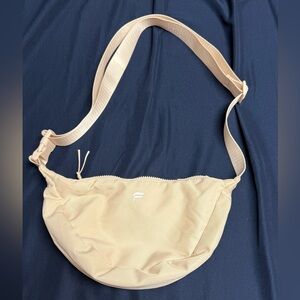 Fabletics Cream Crossbody Bag